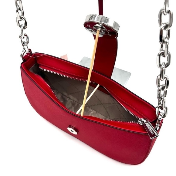 Michael Kors Small Carmen Pouchette Shoulder
Bag Red (NWT) - Picture 7 of 11